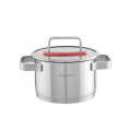 OneU - Bộ 3 nồi inox 304 Nagakawa Aki NAG1357 (16cm, 20cm, 24cm) - Dùng trên mọi loại bếp