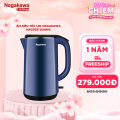 Ấm siêu tốc 2 lớp inox 304 Nagakawa NAG0321 (1.8L - 1800W - Màu xanh) - Bảo hành 12 tháng