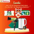 Combo Máy Sấy Tóc Nagakawa NAG1604 (1600W) & Ấm siêu tốc 2 lớp inox 304 NAG0321 (1.8L)
