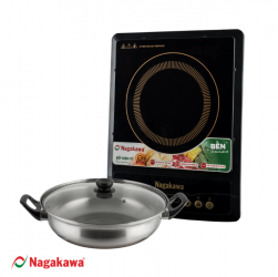 Bếp Từ Đơn Nagakawa NAG0706 (1800W) - Kèm Nồi Lẩu - Hàng Chính Hãng