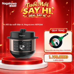 Nồi áp suất điện 5L Nagakawa NEP5266 - Bảo hành 2 năm