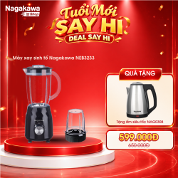 Máy xay sinh tố 2 cối Nagakawa NEB3233 - Bảo hành 12 tháng