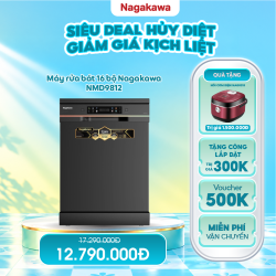Máy rửa bát 16 bộ Nagakawa NMD9812