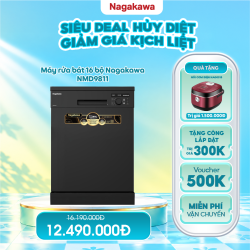 Máy rửa bát 16 bộ Nagakawa NMD9811