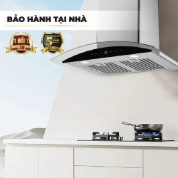 Máy hút mùi kính cong 70cm Nagakawa NKCH10M70