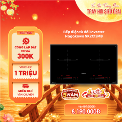 Bếp điện từ đôi Inverter Nagakawa NK2C15MB