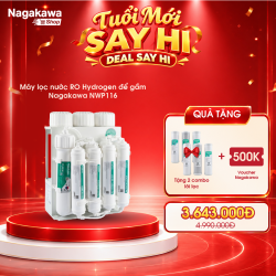 Máy lọc nước RO Hydrogen để gầm Nagakawa NWP116