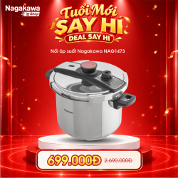 Nồi áp suất đáy từ đa lớp Nagakawa NAG1473 (7L) 