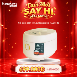 Nồi cơm điện tử 1,5L Nagakawa NAG0142
