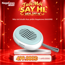 Máy khử khuẩn thực phẩm Nagakawa NAG3902 - Công nghệ Hydroxyl -  Bảo hành 1 năm 