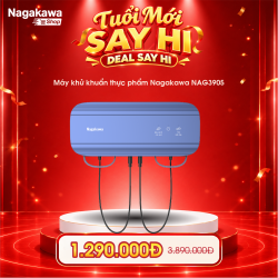 Máy khử khuẩn thực phẩm treo tường Nagakawa NAG3905 - Công nghệ Hydroxyl - Bảo hành 1 năm